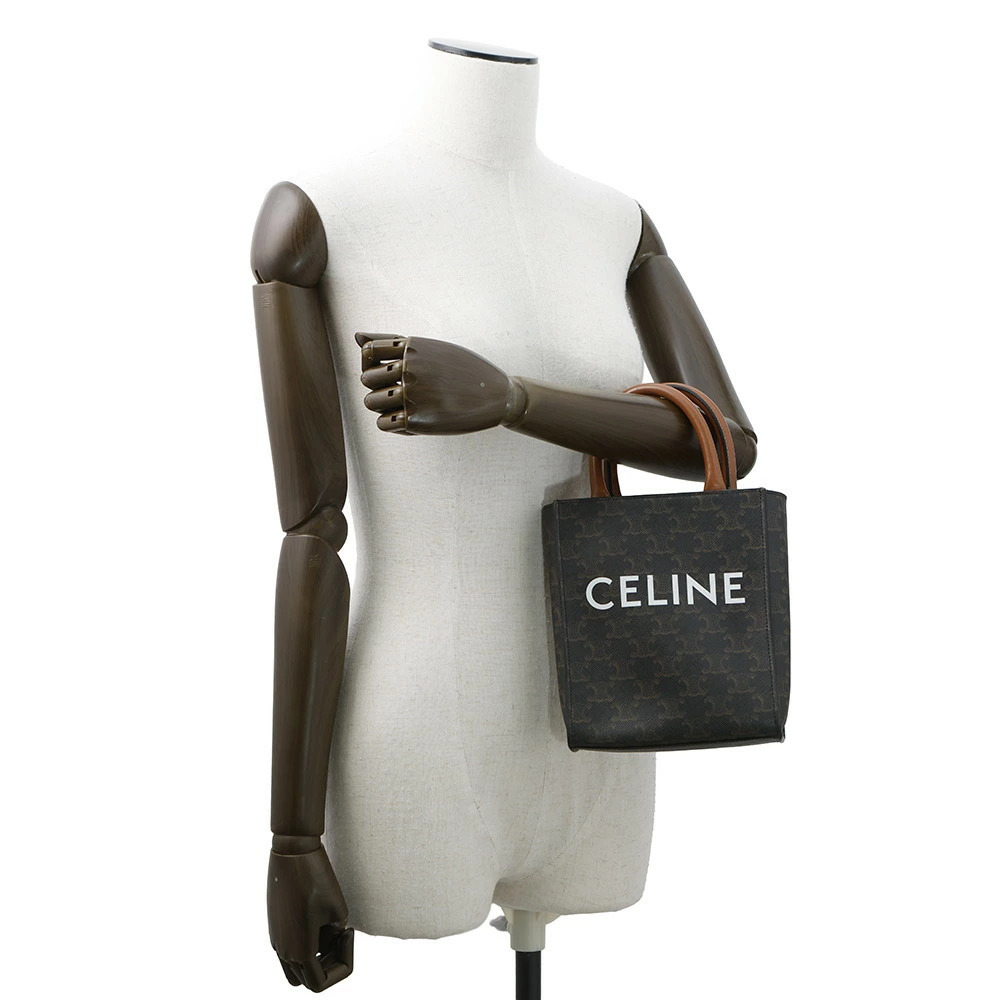 Celine Triomphe Vertical Cabas Handbag Brown Bag - Picture 4 of 12
